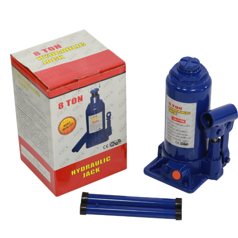High Quality Famous Hydraulic Double Ram Bottle Jack Factory –8 Ton Hydraulic Bottle Jack With Safety Valve – Shuntian detail pictures